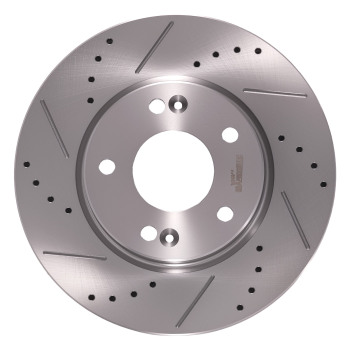 Front Brake Rotors and Pads Set compatible for Hyundai Elantra GT 2013-17 compatible for Kia Forte 2014-18
