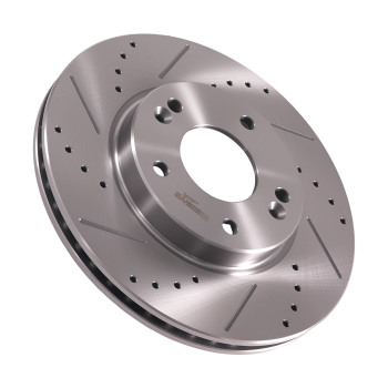 Front Brake Rotors and Pads Set compatible for Hyundai Elantra GT 2013-17 compatible for Kia Forte 2014-18