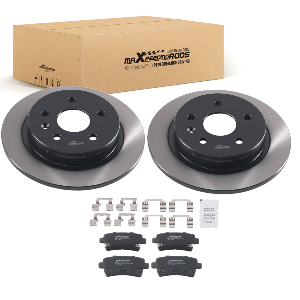 Rear Brake Discs Pads Set compatible for Vauxhall Insignia Hatch 2008-2017 13501302