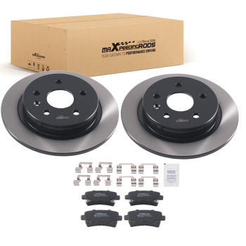 Rear Brake Discs Pads Set compatible for Vauxhall Insignia Hatch 2008-2017 13501302