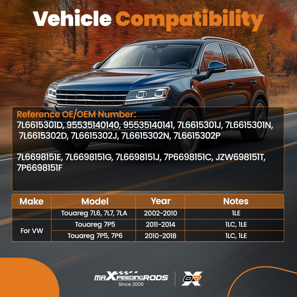 Front Brake Discs and Pads compatible for VW Touareg 7LA/7P5 2002-2014 95535140140