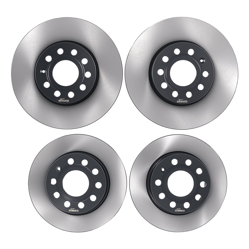 Front+Rear Brake Discs Pads Kit compatible for VW Beetle/Compatible for VW Golf Plus 2011-2013 1K0698151