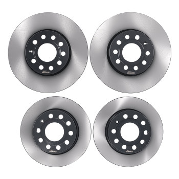 Front+Rear Brake Discs Pads Kit compatible for VW Beetle/Compatible for VW Golf Plus 2011-2013 1K0698151