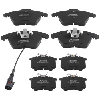 Front+Rear Brake Discs Pads Kit compatible for VW Beetle/Compatible for VW Golf Plus 2011-2013 1K0698151