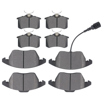 Front+Rear Brake Discs Pads Kit compatible for VW Beetle/Compatible for VW Golf Plus 2011-2013 1K0698151
