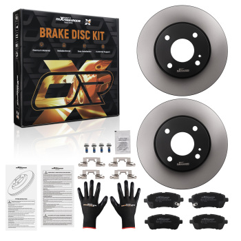 Dischi e Pastiglie Freno Anteriori compatibile per Ford Fiesta VI 1.0L-1.6L 2008-2017