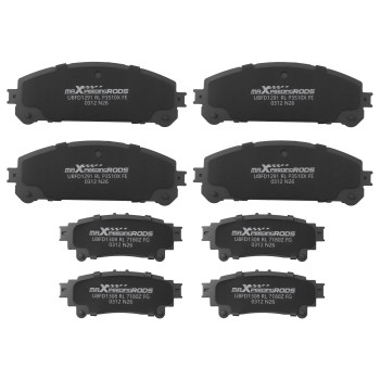 Front Rear Disc Brake Rotors Ceramic Pads compatible for Toyota Highlander Sienna/RX350