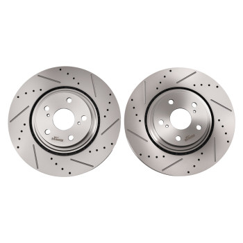 Front Rear Disc Brake Rotors Ceramic Pads compatible for Toyota Highlander Sienna/RX350