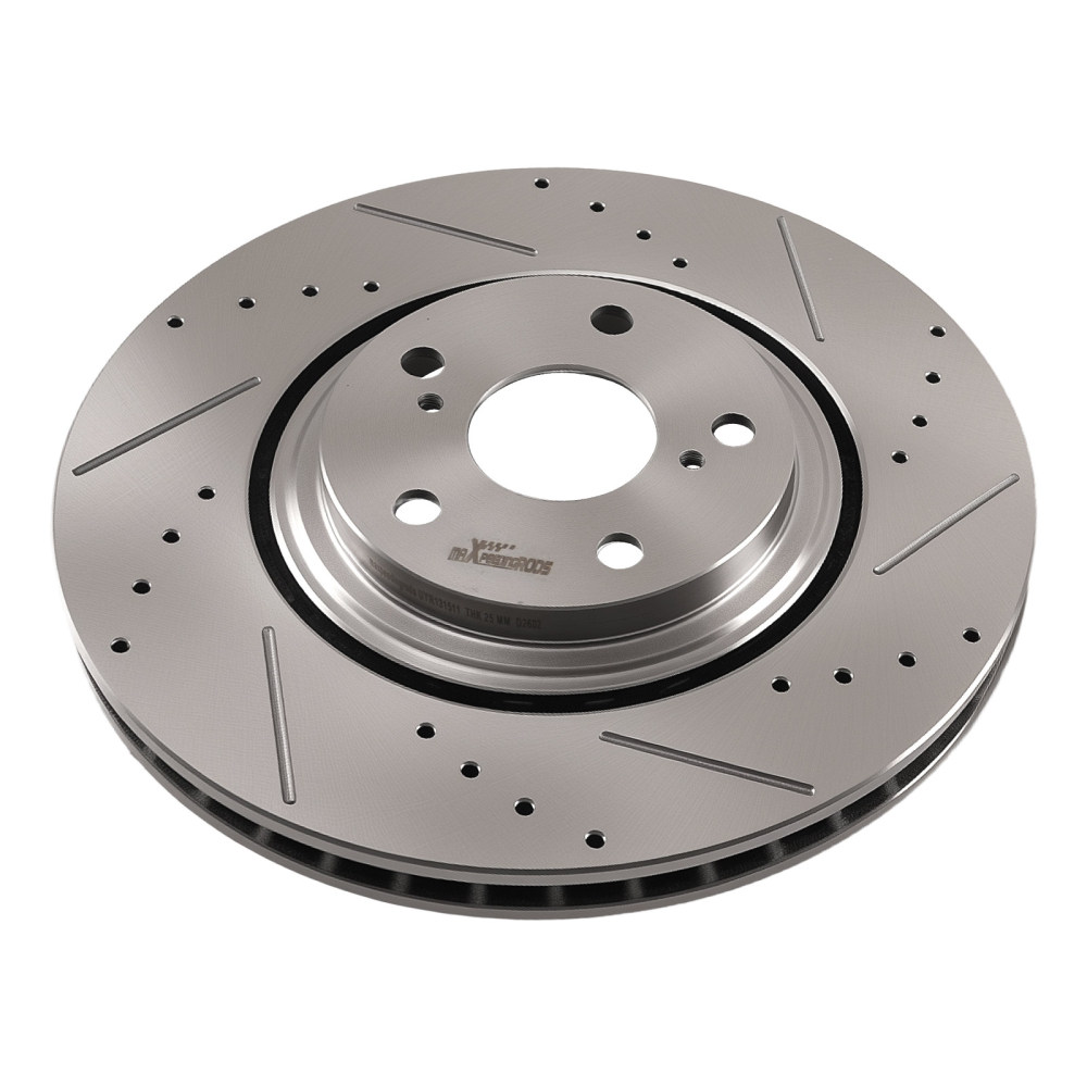 Front Rear Disc Brake Rotors Ceramic Pads compatible for Toyota Highlander Sienna/RX350