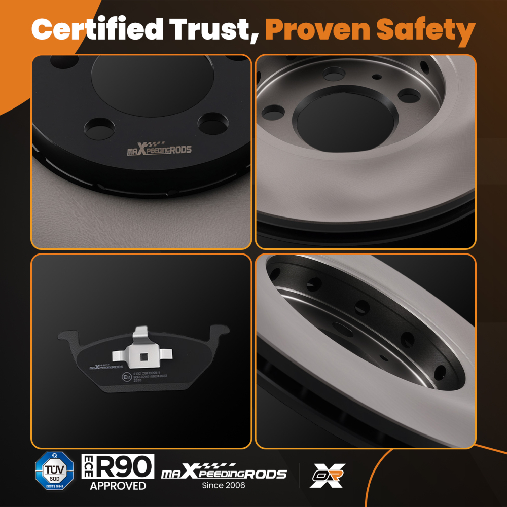 Front Brake Discs and Pads 256mm compatible for Skoda Fabia Octavia Roomster 6R0615301