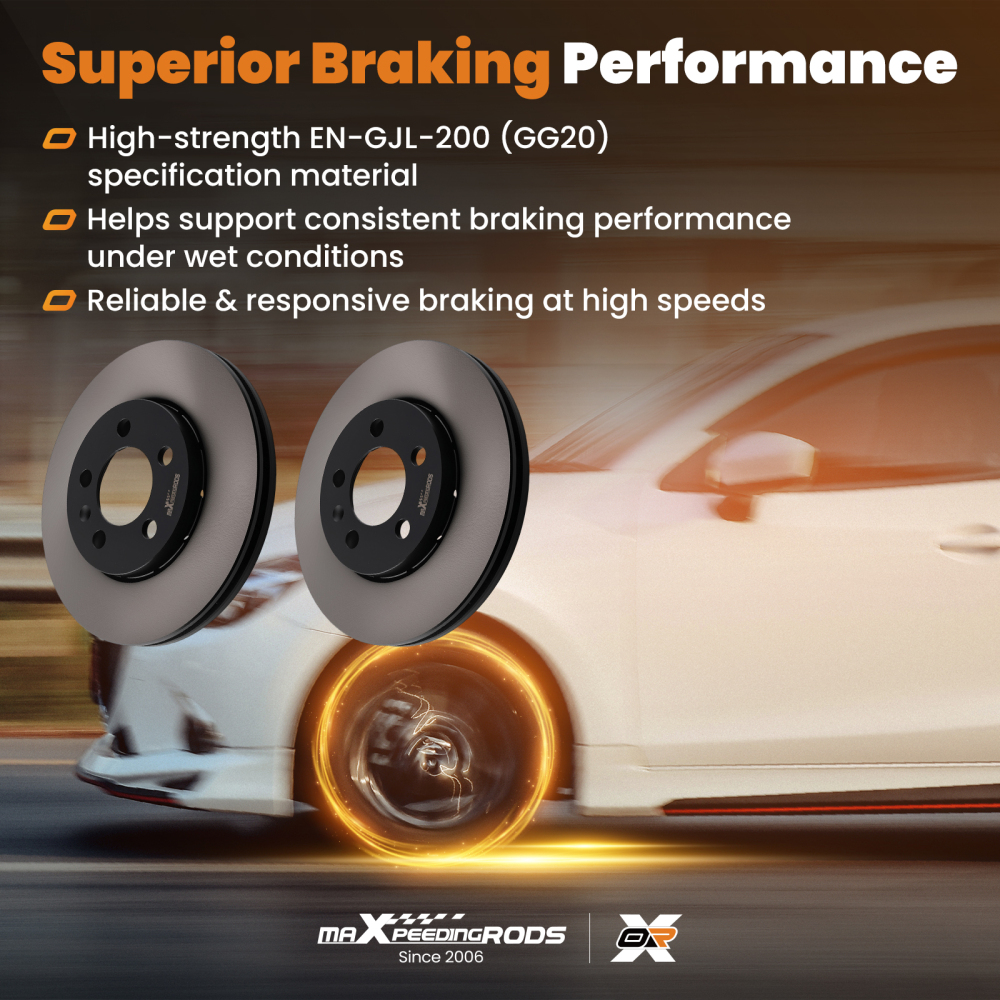 Front Brake Discs and Pads 256mm compatible for Skoda Fabia Octavia Roomster 6R0615301