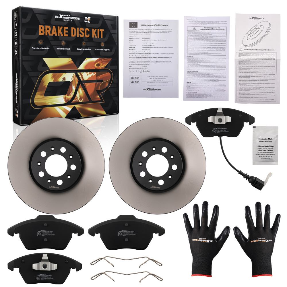 Brake DiscsBrake Pads Front 288mm compatible for Audi A1 compatible for Skoda Fabia II III Roomster