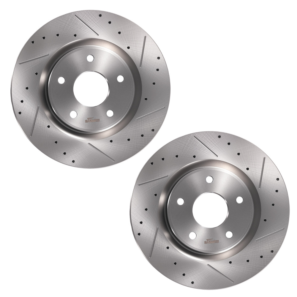 Front Brake Rotors and Pads Set compatible for Chrysler Pacifica 2017-2021/Voyager 2020-21