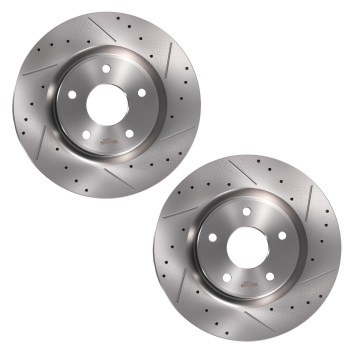 Front Brake Rotors and Pads Set compatible for Chrysler Pacifica 2017-2021/Voyager 2020-21