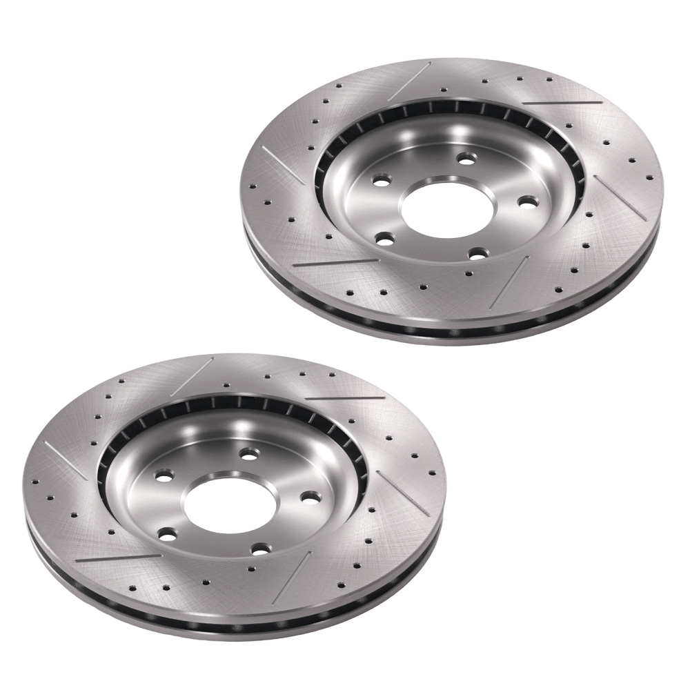 Front Brake Rotors and Pads Set compatible for Chrysler Pacifica 2017-2021/Voyager 2020-21