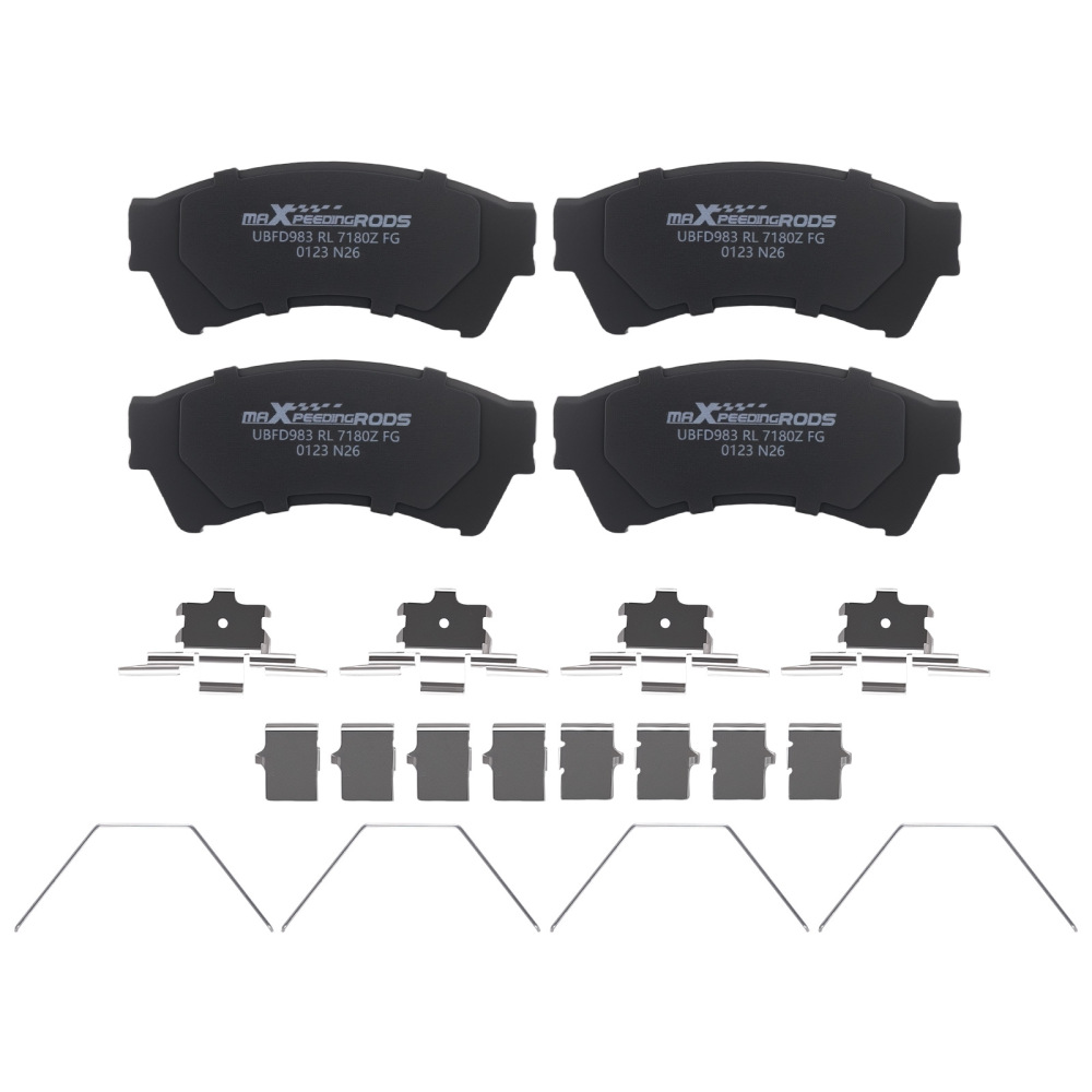 Front Brake Rotors and Pads Kit compatible for Ford Fusion 2006-2012 compatible for Mazda 6 2006-13 D1164
