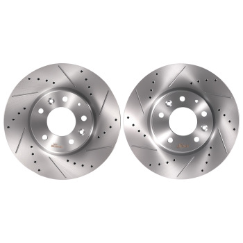 Front Brake Rotors and Pads Kit compatible for Ford Fusion 2006-2012 compatible for Mazda 6 2006-13 D1164