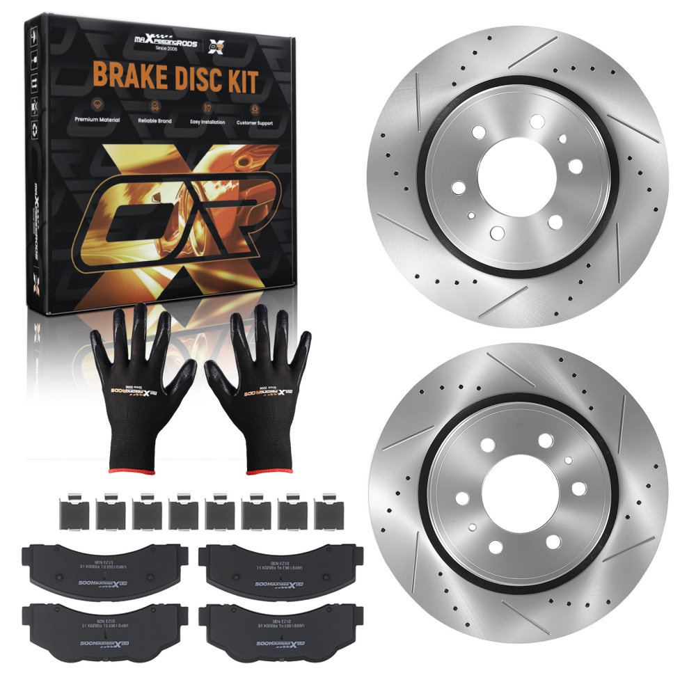 Front Brake Rotors + Brake Pads compatible for Ford Expedition compatible for Lincoln Navigator 2010-2021