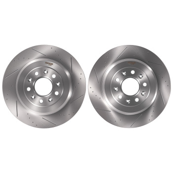 Rear Brake Rotors and Pads Set compatible for Ford Edge 2011-2014 Explorer 2011-2019 S54165