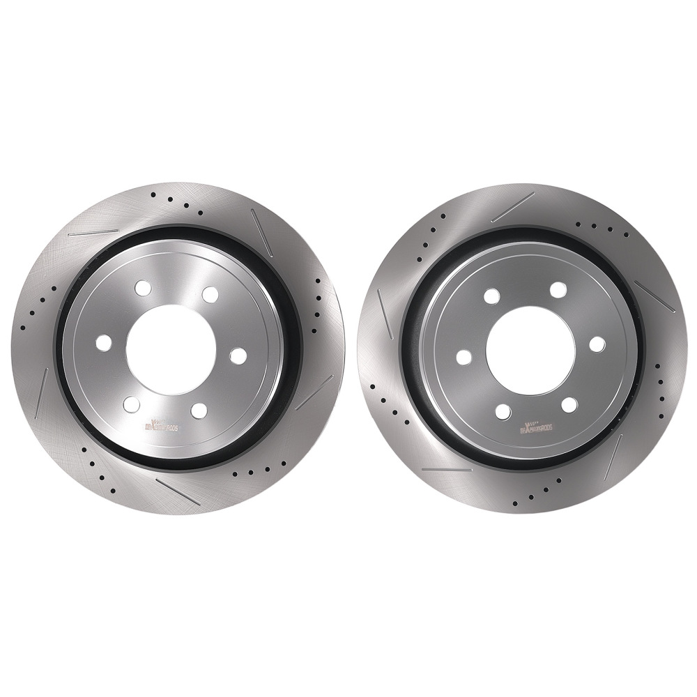 Rear Brake Rotors and Pads Set compatible for Ford F-150 2012 2013 2014-2020 S5418 D1602