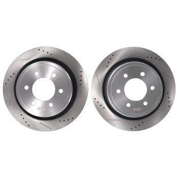 Rear Brake Rotors and Pads Set compatible for Ford F-150 2012 2013 2014-2020 S5418 D1602
