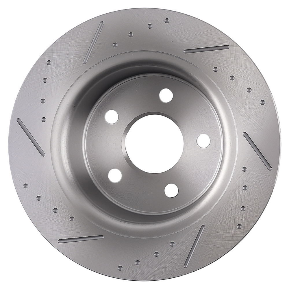 Rear Drilled Slotted Brake Rotors Pads Kit compatible for Ford C-Max 2013-18 Escape 2013-16