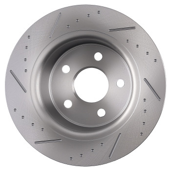 Rear Drilled Slotted Brake Rotors Pads Kit compatible for Ford C-Max 2013-18 Escape 2013-16