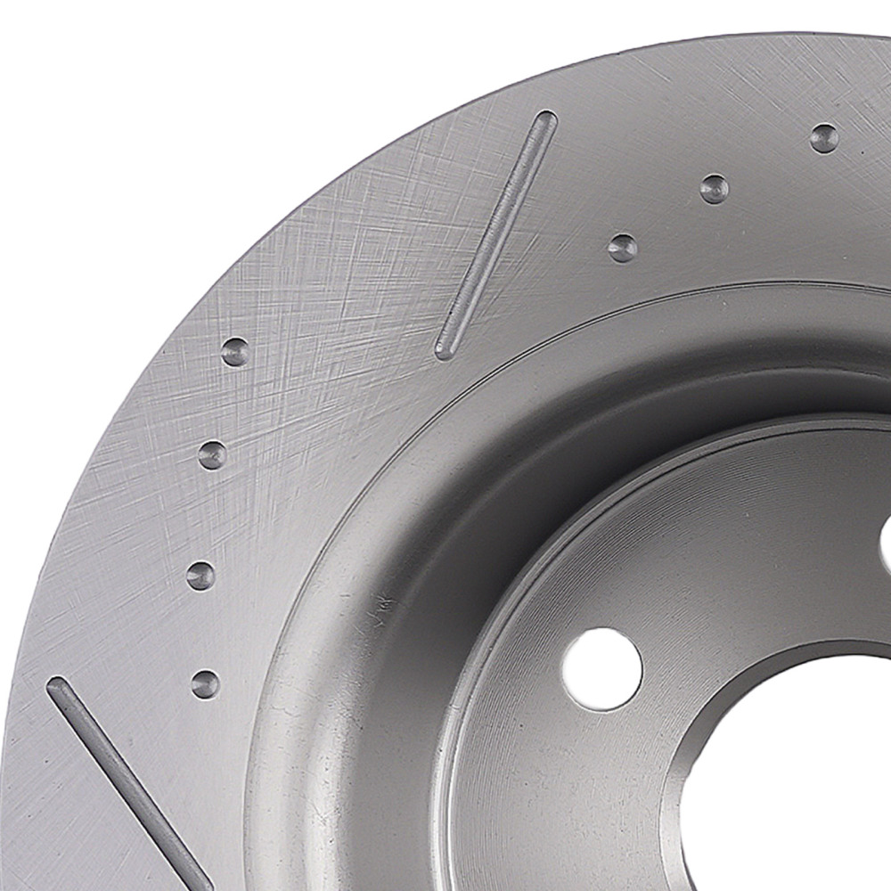 Rear Drilled Slotted Brake Rotors Pads Kit compatible for Ford C-Max 2013-18 Escape 2013-16