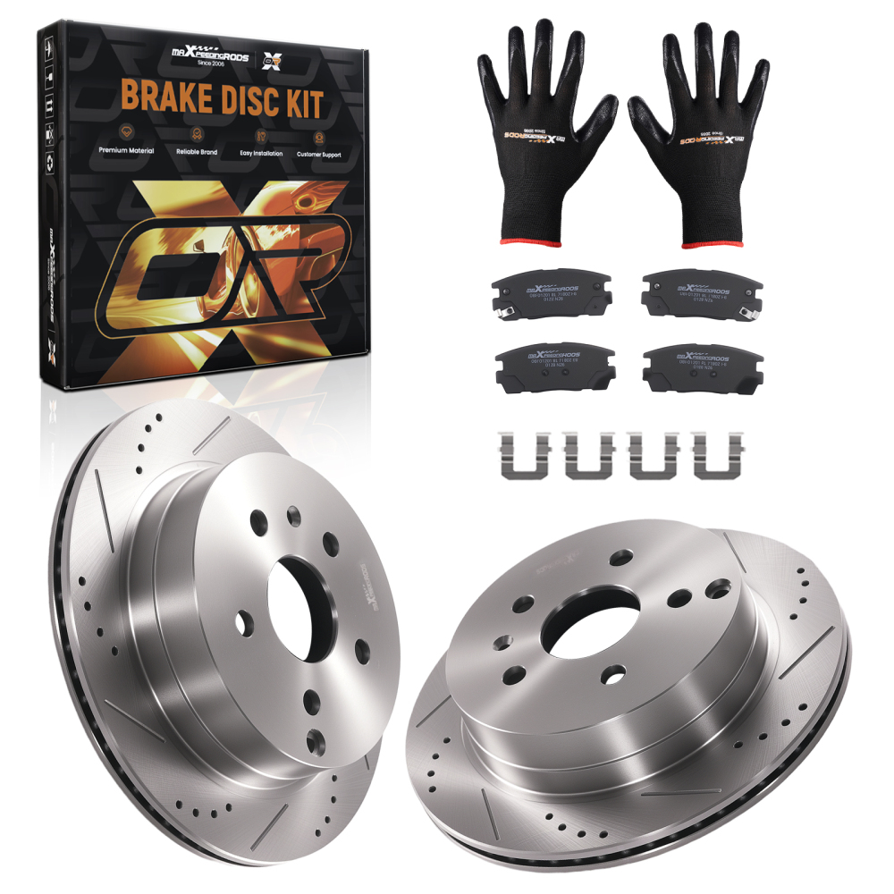 Rear Brake Rotors and Pads Set compatible for Chevrolet Equinox GMC Terrai 2010-2017 55178
