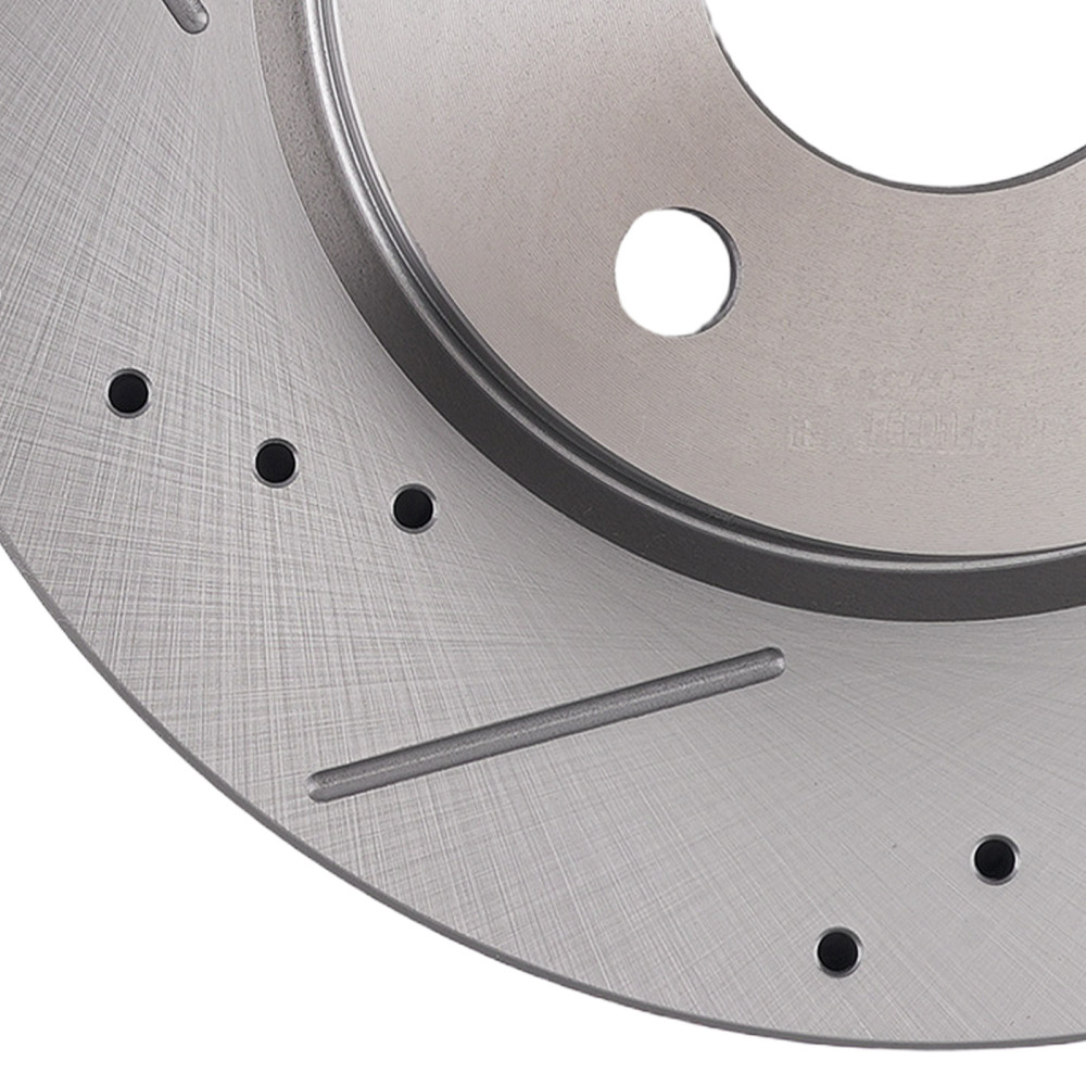 Front Drilled Slotted Brake Rotors Ceramic Pads compatible for Chevrolet Cruze 2011-2015