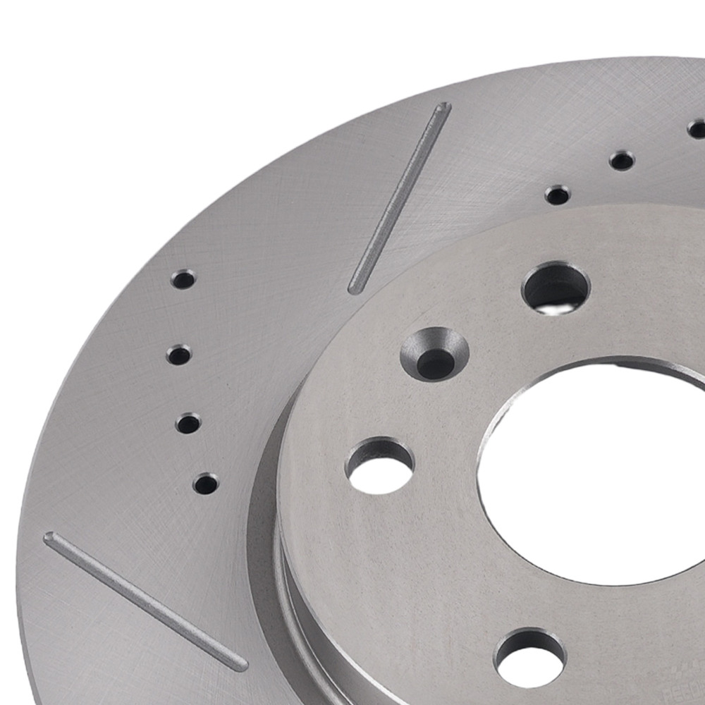 Front Drilled Slotted Brake Rotors Ceramic Pads compatible for Chevrolet Cruze 2011-2015