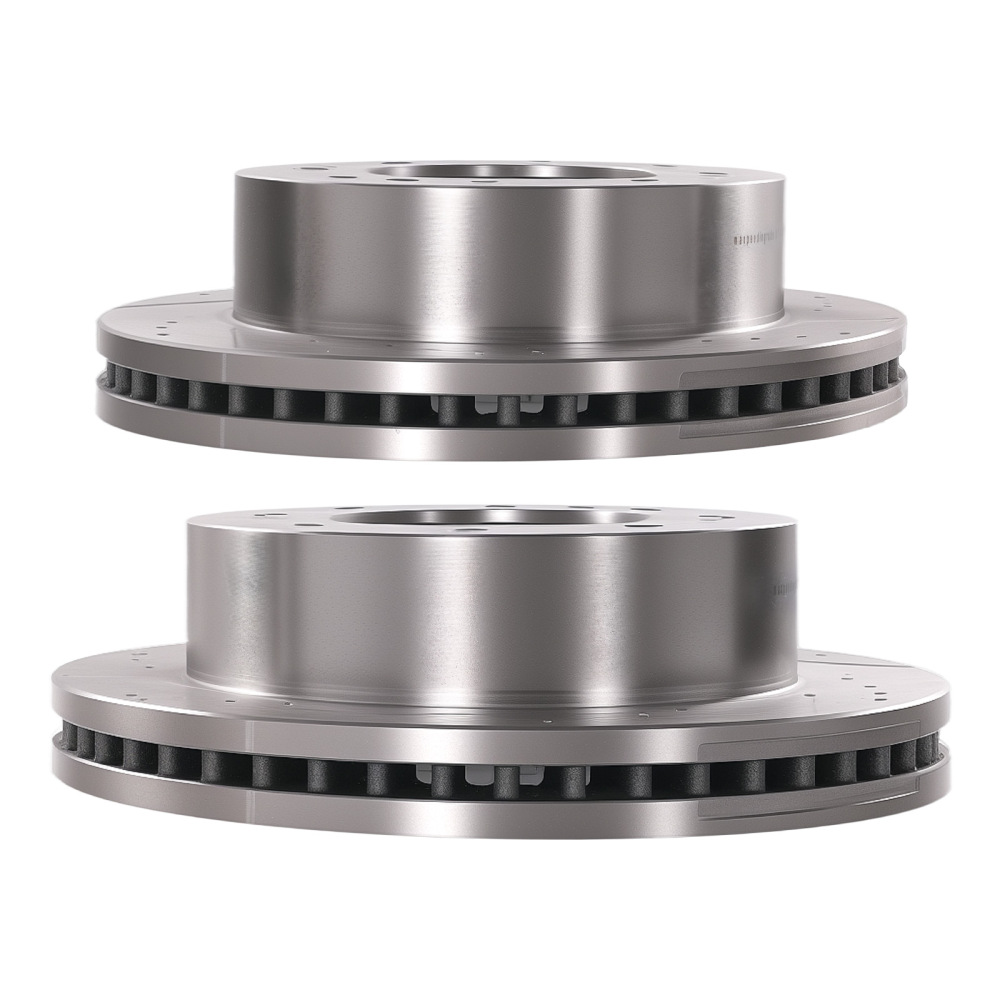 Front Brake Rotors and Pads Set compatible for Chevrolet Silverado 2500 3500 HD 2011-2019