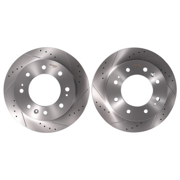 Front Brake Rotors and Pads Set compatible for Chevrolet Silverado 2500 3500 HD 2011-2019