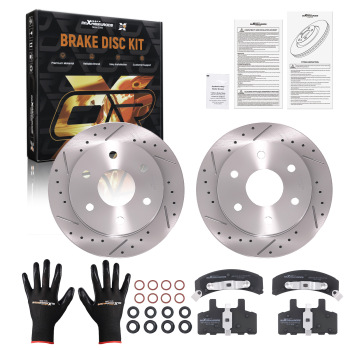 Front Brake Rotors and Pads Set compatible for Cadillac Escalade 1999-2000/Compatible for Chevrolet Tahoe