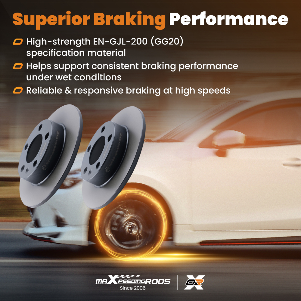 Brake Discs+Brake Pads Rear 232mm compatible for Audi A1 A2 A3 TT/Compatible for Seat Arona Cordoba Ibiza
