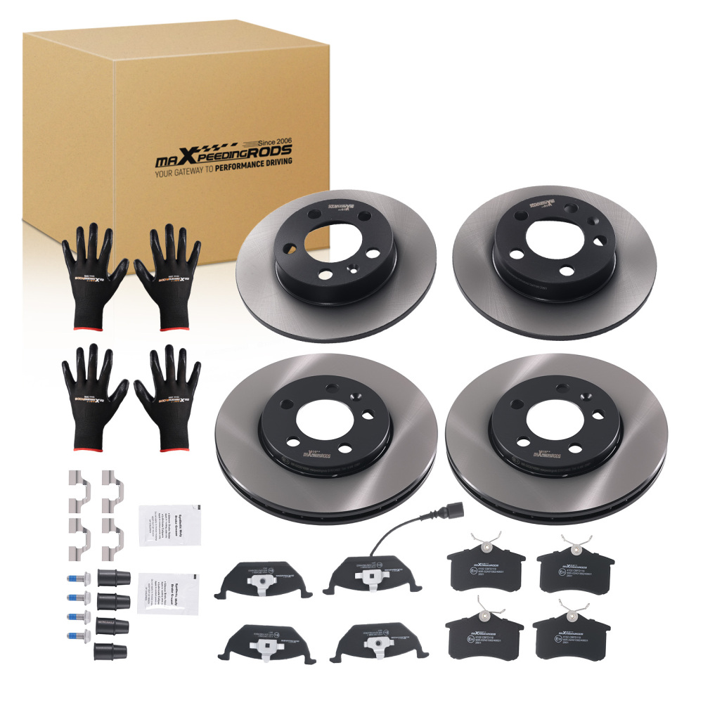 FrontRear Brake Discs Pads Set compatible for Skoda Fabia I/II/III 1999-2022 1J0615301D