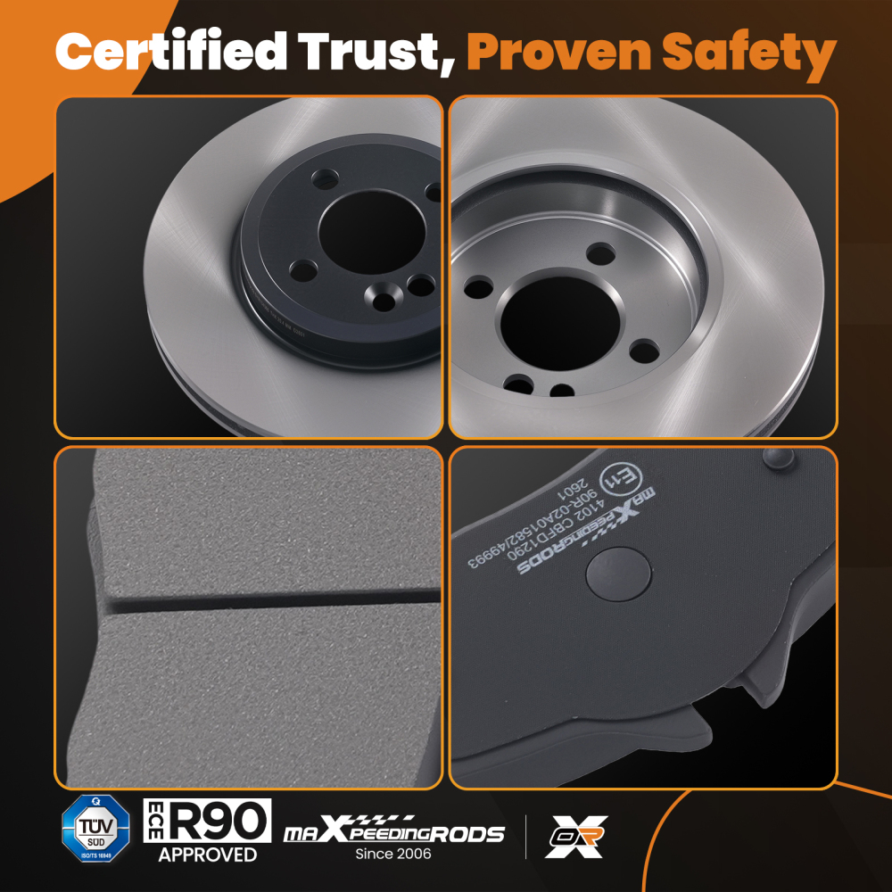 Front Brake Discs and Pads compatible for MINI R55/R56 2006-2015/Compatible for SEAT Leon 5F 34116858651