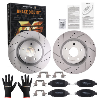 Front Brake Rotors and Pads Set compatible for Nissan Murano 2015-2024/Compatible for Infiniti JX35 2013