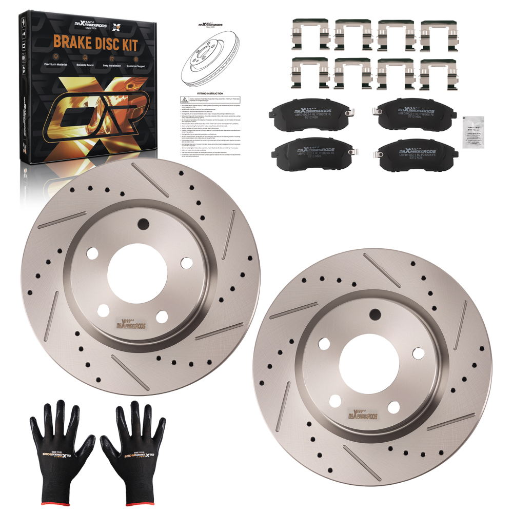 Front Brake Rotors and Pads Set compatible for Nissan Sentra 2013-2017 S-800005 D815