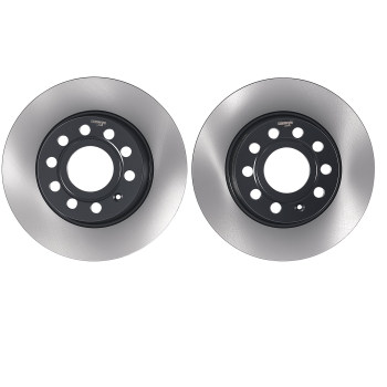 Rear Brake Discs and Pads compatible for Skoda Octavia Estate/Compatible for Seat Leon 2012-20 5Q0615601D