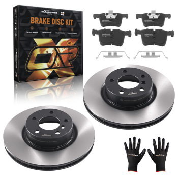 Front Brake Discs and Pads compatible for BMW X4 20i/28i xDrive 2014-2018 34106799801