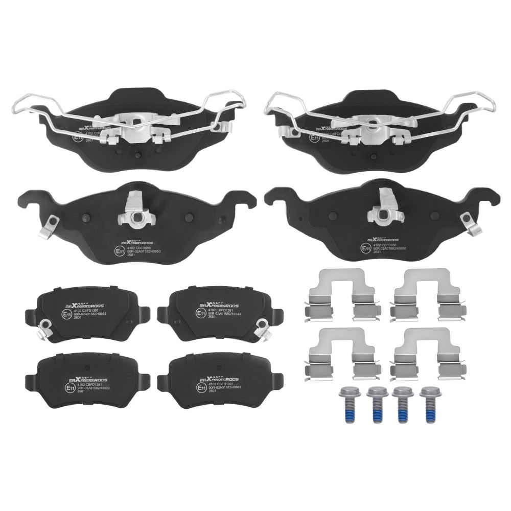 Ant.+Post. Dischi e Pastiglie Freno compatibile per Opel Astra G Kasten Kombi 1998-05 569059