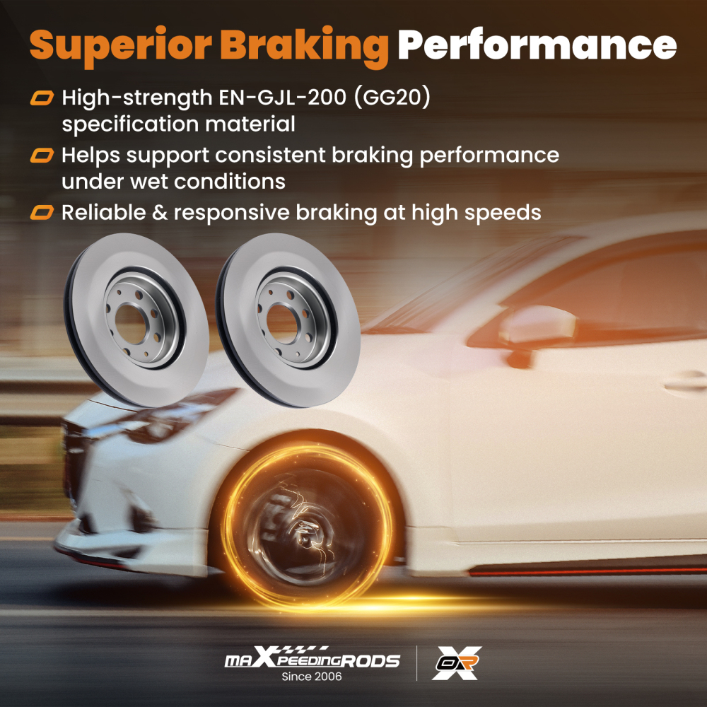 Vented Brake DiscsPads Set 257mm Front compatible for Opel Corsa D S07 Adam M13 compatible for FWD