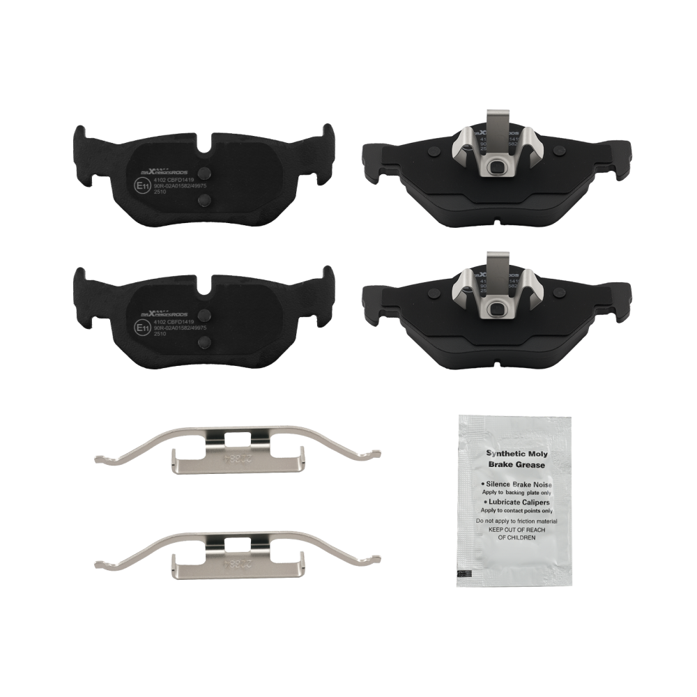 Vented Brake Discs+Pads Set 300mm Rear compatible for BMW 1/ 3 Series E81 E87 E90 E91 E92