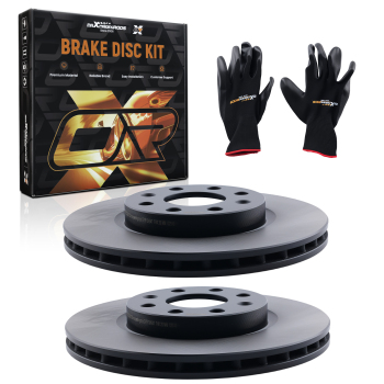 Dischi Freno 257mm Anteriori compatibile per Fiat Punto 199 0.9L 1.2L 1.4L 2012-2023