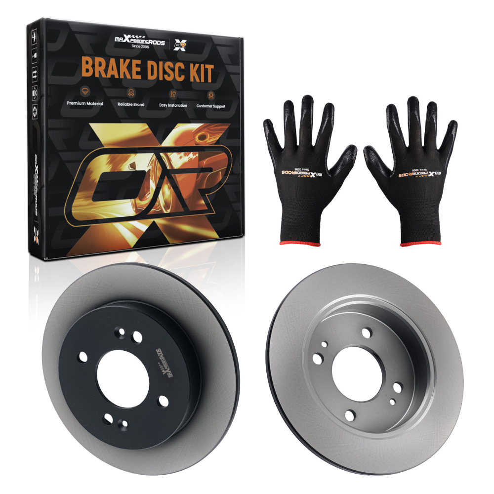 Pair Brake Discs Rear LeftRight compatible for Hyundai i10 compatible for Kia Picanto 5841107300 234mm