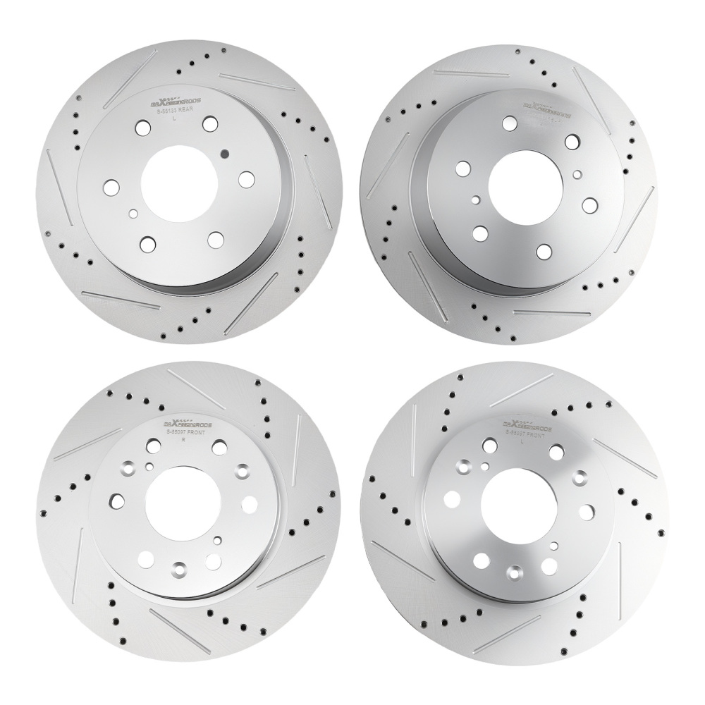 Front Rear Brake Rotors+Ceramic Brake Pads Kit compatible for Cadillac Escalade 2015-2020