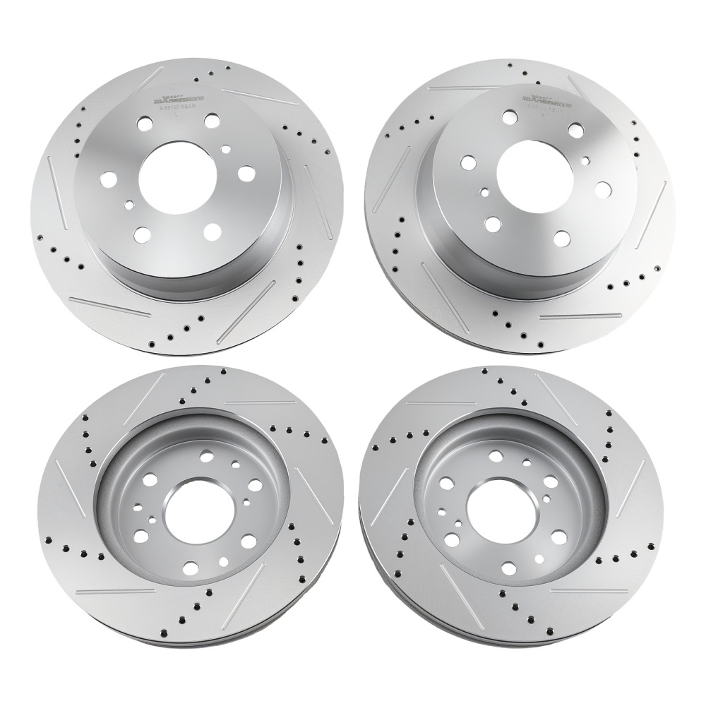 Front Rear Brake Rotors+Ceramic Brake Pads Kit compatible for Cadillac Escalade 2015-2020