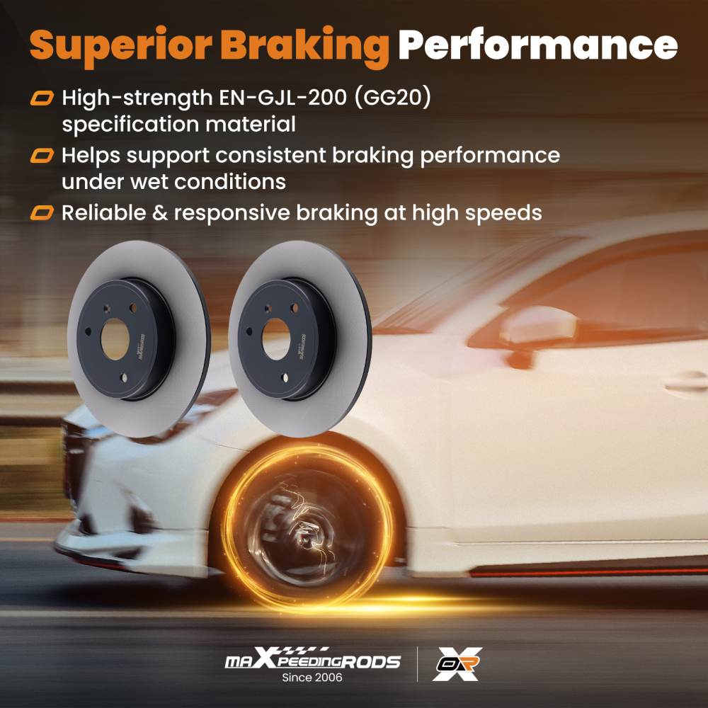 Pair Brake Disc Front compatible for Smart Fortwo 451 Roadster 452 03-22 4514210112 279.8mm