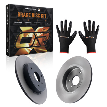 Pair Front Brake Disc LeftRight compatible for Smart Fortwo 450 451 0004341V001 279.8mm